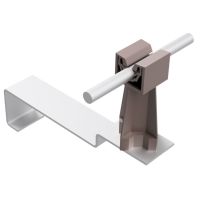 Uchwyt dachówkowy uniwersalny ze słupkiem, brązowy, tworzywo/aluminum | AH09334B AH Hardt