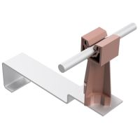 Uchwyt dachówkowy uniwersalny ze słupkiem, ceglasty, tworzywo/aluminum | AH09334C AH Hardt