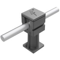 Słupek, H=4cm, czarny, tworzywo | AH29010A AH Hardt