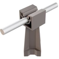 Słupek, H=6,2cm, brązowy, tworzywo | AH29060B AH Hardt