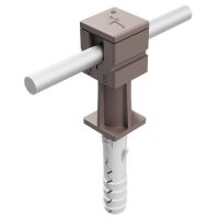 Słupek z kołkiem rozporowym, Fi10x50mm, brązowy, tworzywo | AH29020B AH Hardt