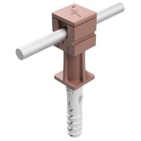 Słupek z kołkiem rozporowym, Fi10x50mm, ceglasty, tworzywo | AH29020C AH Hardt