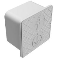 Skrzynka kontrolna ścienna, 150x150x100mm, szary, tworzywo | AH30020S AH Hardt