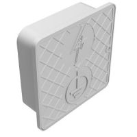 Skrzynka kontrolna ścienna 150x150x55mm, szary, tworzywo | AH30040S AH Hardt