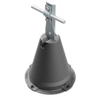 Uchwyt betonowy w tworzywie z blaszką, H=28cm, tworzywo/ocynk | AH12251P AH Hardt