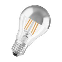 Lampa LED STAR CL A FIL Mirror Silver 50 6,5W/827 E27 | 4058075427860 Ledvance