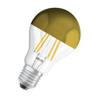 Lampa LED STAR CL A FIL Mirror Gold 50 7W/827 E27 | 4058075435346 Ledvance