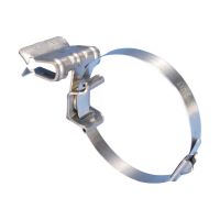 Zacisk nabijany z nierdzewną opaską, S301, 14-20mm półka belki, opaska S302, 4H912CTBRS1 | 170310 Erico