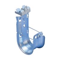 Hak J nVent CADDY Cat HP z zaciskiem na belkę, Fi 75mm, 3-8mm półka belki, CAT48HP24 | 181215 Erico