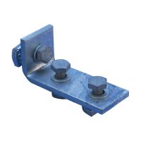 Krótki łącznik kątowy z 3-ma otworami 1-2, stal, HD, 103mmx42mm, M10 gwintu, ZW202 | 313350 Erico