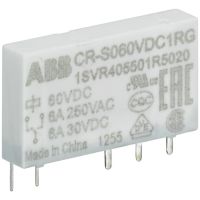 Przekaźnik interfejsowy wtykowy 12V 250mA 1C/O (SPDT), 12V DC, CR-S012VDC1RG, styki pozłacane | 1SVR405501R2020 ABB