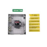 Rozłącznik bezpieczeństwa 3P 16A 7,5kW, IP65 plastik, rączka czarna, OTP16T3M | 1SCA022400R9910 ABB