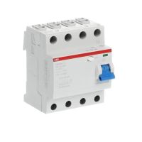 Wyłącznik różnicowo-prądowy F204 AC-63/0,5 STANDARD, 4P 63A 500mA AC, pro M compact | 2CSF204001R4630 ABB