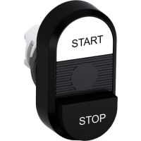 Przycisk podwójny, niepodświetlany START-STOP czarne pole MPD19-11B | 1SFA611148R1106 ABB
