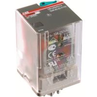 Przekaźnik interfejsowy wtykowy 250V 10A 3C/O (SPDT) + LED, 110V DC, CR-U110DC3L | 1SVR405622R8100 ABB