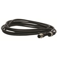 Kabel Jokab Safety (3m) 5x0,34mm² ekranowany, złącza żeńskie/męskie proste M12-5pin, M12-C312 | 2TLA020056R2100 ABB