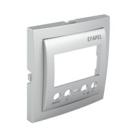 Element centralny do multifunkcyjnego termostatu (21235) z programat. czas., aluminium, Logus 90 | 90748TAL Efapel