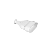 Gniazdo płaskie 2,5A, 250V rozbieralne, czarny GN-11 | W-10142 Plastrol