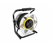 Przedłużacz bębnowy HEAVY LINE, 4x2p+Z, IP44 16A H05RR-F 3x2,5, 30m, czarny  | W-99265 Plastrol