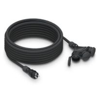 Przedłużacz budowlany 3gniazdowy, IP54, 16A , H05RR-F, 3x1,5, 25m, czarny  | W-01175 Plastrol