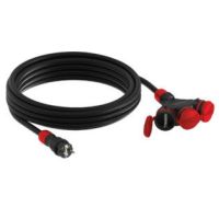 Przedłużacz X3 przewód w oponie gumowej H05RR-F czarna 3x2,5mm2 IP54 czarno-czerwony  | W-98987 Plastrol