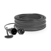 Przedłużacz jednogniazdowy warszatatowy PROFESSIONAL, IP44 16A H05RR-F 3X1,5, 30m, czarny  | W-97024 Plastrol
