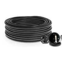 Przedłużacz jednogniazdowy warszatatowy PROFESSIONAL SCHUKO IP44 16A H05RR-F 3X2,5, 15m, czarny  | W-98658 Plastrol