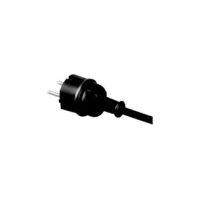 Przewód przyłączeniowy z wtyczką prostą IP44 , 3x1, H07RN, 5m, czarny PP-40H/5M/3X1/H07RN/CZARNY | W-97211 Plastrol