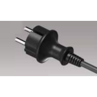 Przewód przyłączeniowy z wtyczką prostą IP44 3x1,5 H05RR 4,5m, czarny PP-40H/4,5M/3X1,5/H05RR/CZARNY | W-97273 Plastrol