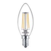 Lampa LED Classic LED Candle ND 4.3-40W E14 840 B35 CL | 929002024302 Philips