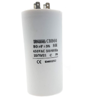 Kondensator silnikowy CBB60E 80uF 450V | CBB60E-80/450 Inny