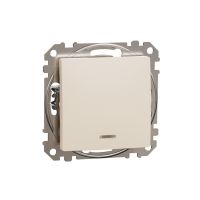 Łącznik schodowy z sygnalizacją załączenia, beżowy, Sedna Design & Elements | SDD112106N Schneider Electric