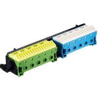 Wspornik, uniwersalny Z, z 2 x 22 zaciskami PE/N w technologii Quick-Connect, poziomy | FZ383 Hager