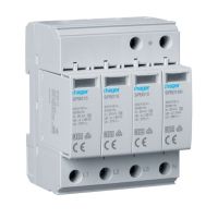 Ogranicznik przepięć SPD T2 4P 3+1 sieć TN-S/TT In=20kA Up≤1,35kV Uc=275V | SPB413 Hager