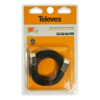 Kabel HDMI męski-męski 3m czarny (blister T2) | 494502 Televes