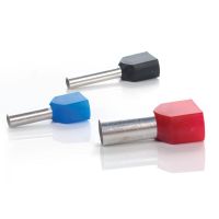 Końcówka tulejkowa izolowana podwójna DUID-2x2,5-10NB niebieski | DUID-2X2,5-10NB Trytyt