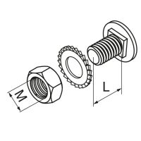 Śruba z łbem grzybkowym SGM6x14 (100szt.) | 650614 Baks