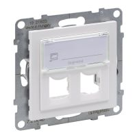 Adapter SYSTIMAX podwójny, biały, Suno | 721146 Legrand