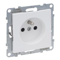 Gniazdo 2P+Z 16A 250V zaciski automatyczne, biały, Suno | 721181 Legrand