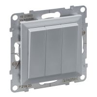Łącznik potrójny 20 AX 250 V zaciski śrubowe, aluminium, Suno | 721303 Legrand