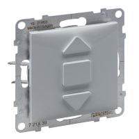 Łącznik rolet 6 AX 250 V 3 pozycyjny: góra, dół, aluminium, Suno | 721339 Legrand