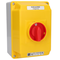 Łącznik krzywkowy 16A, w obudowie OB4, czoło żółto-czerwone | ŁK16R-2.4226\OB4ZC Spamel
