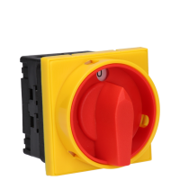 Łącznik krzywkowy mocowany do pulpitu SK25 3P+N żółto-czerwony | SK25-2.421\P08 Spamel