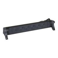 Przedłużacz PREMIUM obrotowy 6X2P+Z, z przewodem 3.0m 3x1.5mm2 czarny/grafitowy | 049463 Legrand