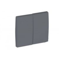 Klawisze do łącznika seryjnego, uniwersalnego podwójnego (seryjnego schodowego), grafit, Apolo 5000 | 50611TGR Efapel