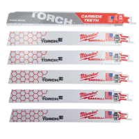 Brzeszczoty Torch 230 x 18 TPI + 1 brzeszczot TCT Torch (zestawl 5szt) | 48009029 Milwaukee