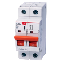Wyłącznik instalacyjny LS ELectric serii BKJ63Nd, 2polowy, charakterystyka C, prąd 2A* | BKJ63Nd 2P C2 Aniro