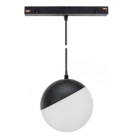 Oprawa LED GLOBE P  kula zwis na szynop. 100 (850mm kabel) 5W 165st czarna 5 lat gw. DALI system SHI | WLD+40001_DALI Wojnarowscy