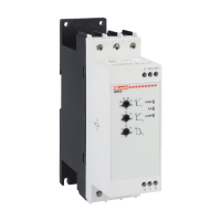 Softstart typ ADXNB 45A 22kW/400V napięcie sterowania 100-240VAC, z wbudowanym przekaźnikiem bypass | ADXNB045 Lovato Electric