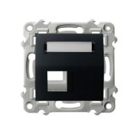 Obudowa gniazda pojedynczego czarny metalik SZAFIR | GPK-1ZS/p/33 Ospel